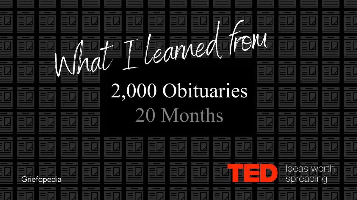 What I learned from 2,000 obituaries...